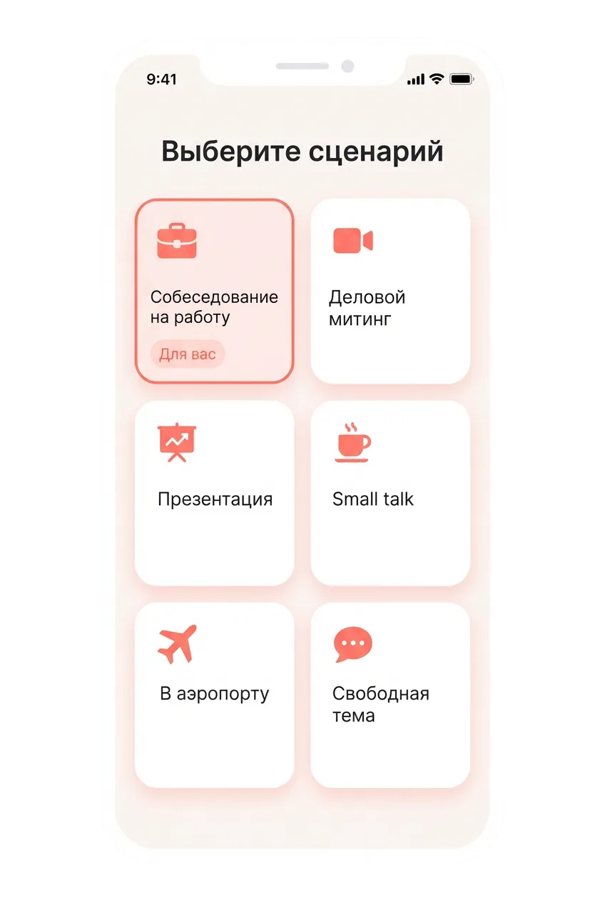 Выбор сценария